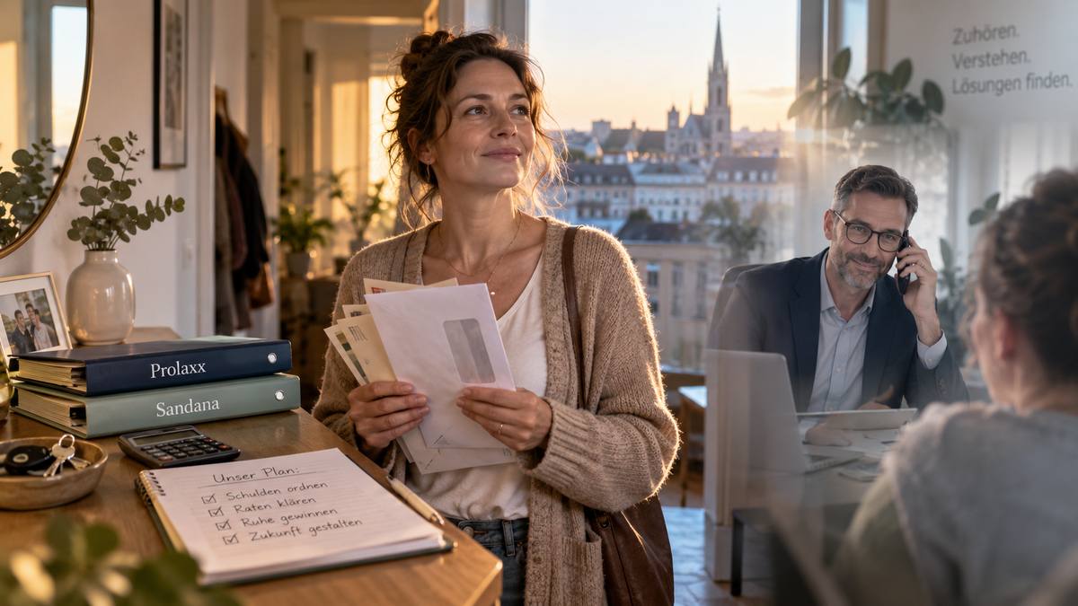 Prolaxx und Sandana seriös oder unseriös? Frau ordnet Unterlagen zur Finanzsanierung